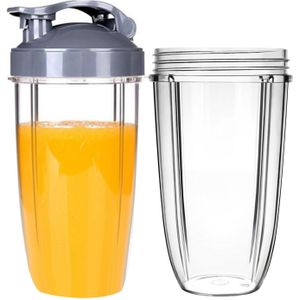 Behogar 24 oz Grote Capaciteit Clear Cups Mokken Vervanging Deel voor Nutribullet Pro 900 W 600 W Blender Juicer Keuken accessoires