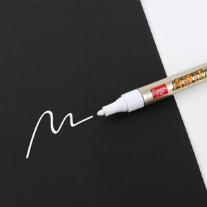 Enkele Headed Witte Kleur Magic Marker Pen Tablet Pen Mark Vette Optische Disc Keramische Plastic Marker Logstics Marker Pen