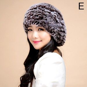 Nieuw Winter Baret Faux Fur Hat Vrouwen Soft Warm Caps Gebreide Accessoire Comfortabele Outdoor