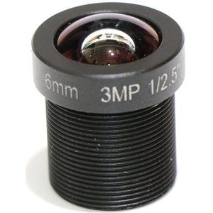 6Mm Lens 3.0 Megapixel 53 Graden Mtv M12 X 0.5 Mount Lens Voor Cctv Security Analoge/Ip Camera