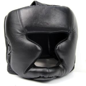 Zwart Goede Hoofddeksels Hoofdbeschermer Training Helm Kick Boxing Bescherming Gear