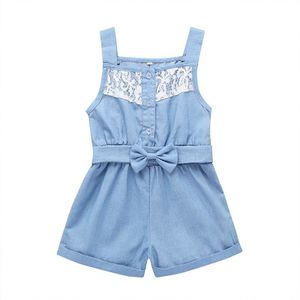 Effen Kleur Peuter Meisjes Kleding Katoen Mouwloze Kinderkleding Meisjes Jumpsuit Zomer Kinderen Meisje Overalls Baby Kleding