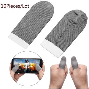 10Pcs Ademende Game Controller Vinger Cover Zweet Proof Gaming Vinger Handschoenen Non-Kras Mouw Gevoelige Nylon Mobiele Touch