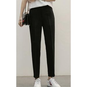 Vrouwen Chiffon Broek Lente Zomer Mode Vrouwelijke Toevallige Zwarte Hoge Taille Office Lady Career Harem Broek Broek Pantalon