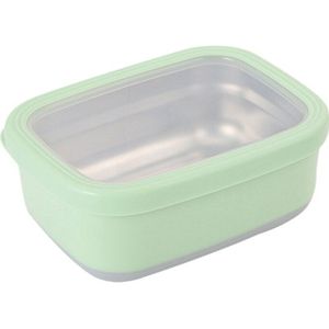 Rechthoekige Roestvrijstalen Scherper Box Voedsel Opslag Container Student Lunchbox Bento Box Keuken Tool Voedsel Lekvrij Opslag