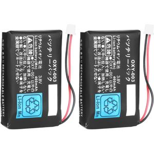 2 Stuks 3.8V 460Mah Batterij Lithium-Ion Replacment Kit Pack Voor Nintendo Gbm Game Boy Micro Batterijen