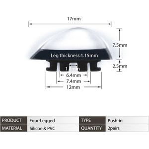 Push-In Glazen Neus Pads Zachte Siliconen Brillen Neus Stuk Anti-Slip Snap-In Neus Brug Pads voor Bril Zonnebril