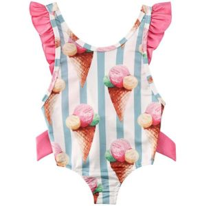 Mode Baby Kids Baby Meisjes Zomer Katoenen Gestreepte Badpak Badmode Zwemmen Bikini Badpak Bikini