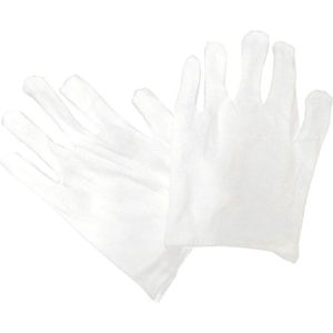 12Pcs Wit Labor Dikke Katoenen Werk Katoenen Doek Dunne Medium En Dikke Etiquette Wenwan Inspectie Handschoenen