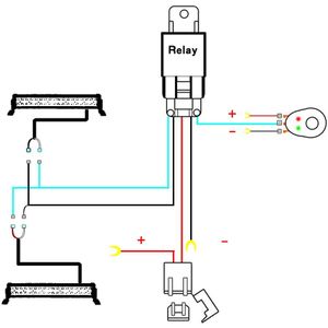 Koperen Lijn 9-16V Kabelboom Kit Koplamp Bedrading Professionele Universele LED Werk Rijden Licht Schakelaar Mistlamp lijn Set