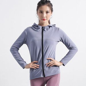 Slim Fit Soft Workout Gym Running Jacket Volledige Rits Hoge Elastische Running Fitness Jas Met Rits Pocket Yoga Sport tops