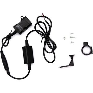 Motorfiets Mobiele Telefoon Oplader Qc3.0 Snelle Lading Dual Usb Met Schakelaar Gemodificeerde Auto Oplader 12-24V Universele