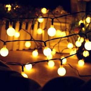 20 50LED Bal Guirlande Snaar Licht Kerst Verlichting Fairy Light Outdoor Solar Powered Lamp Party Wedding Xmas Decorat