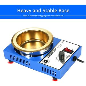 300W 220V Mini Gratis Solderen Pot Titanium Coating Rvs Solder Pot Compact Temperatuur Voor Lassen En Solderen