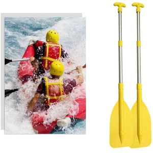 1 Paar Kajak Peddel Telescopische Varen Oar Paddle Boot Accessoires Geel Voor Kayak Kano