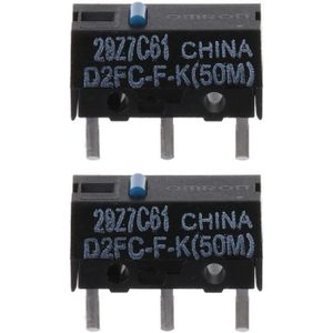 2 Stuks Originele Omron D2FC-F-K (50M) Blauw Dot Muis Micro-schakelaar
