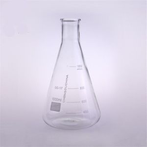 1000 ml, Glas Erlenmeyer, Glas Erlenmeyer, Smalle Hals, Laboratorium Glaswerk