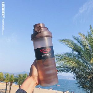 700ml Eiwit Shaker Fles BPA Gratis Flessen Water Gym Sport Fitness Reizen Studenten Kids School Drinkfles voor Zomer