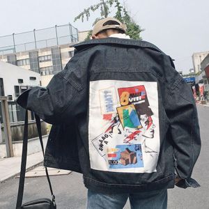 Herfst Tij Wilde mannen Japanse Retro Pocket Tooling Trend Jeugd Straat Harajuku Toevallige Denim Jasje