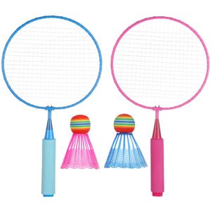 1 Set Duurzaam Lichtgewicht Kinderen Badminton Racket Sport Shuttle Kinderen Speelgoed Outdoor Games Entertainment Accessoires