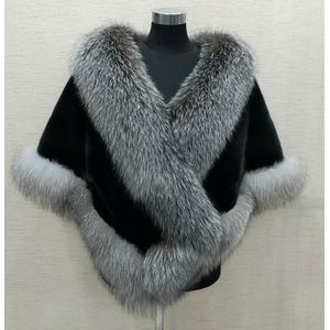 Bridal Faux Fur Wraps Winter Bruiloft Jas Warm sjaals Bovenkleding Wit Zwart Rood Schouderophalen Vrouwen Jas Prom maat 165*55 cm