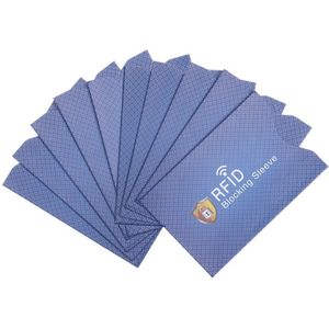 10 Stuks Anti Diefstal Voor Rfid Credit Card Protector Blokkeren Kaarthouder Sleeve Skin Case Covers Bescherming Bankkaart Geval