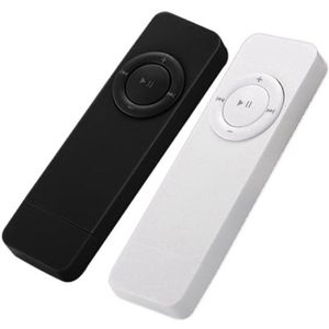 2x Draagbare Usb Sport U Disk Mini Mp3 Muziekspeler Ondersteuning 32Gb Tf Card (Zwart &amp; Wit)