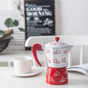Sv-Mokka Latte Koffiezetapparaat Italiaanse Moka Espresso Cafeteira Percolator Pot 6Cup Kookplaat Koffiezetapparaat 150Ml