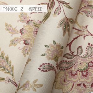 Beibehang muur papier Puna Amerikaanse nonwoven slaapkamer woonkamer TV achtergrond retro groene bloem behang platteland