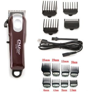 Draadloze Tondeuse Professionele Haar Snijmachine Kapper Baard Trimmer Voor Mannen Usb Oplaadbare Haircutter