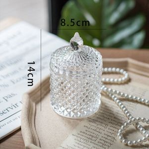 Franse Licht Luxe Multicolor Glas Opslag Pot Handgemaakte Aromatherapie Fles Wattenstaafje Tandenstoker Opbergdoos Kaars Jar