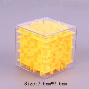 Tobefu 3D Doolhof Magische Kubus Transparant Zeszijdige Puzzel Speed Cube Rollende Bal Game Cubos Doolhof Speelgoed Voor Kinderen educatief