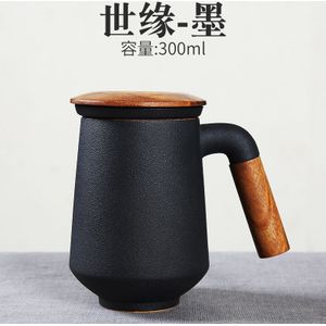 Japanse Keramische Mok Kantoor Beker Met Deksel Grote Capaciteit Keramische Filter Cup Liner Eenvoudige Fles Voor Water Koffie Mok cup