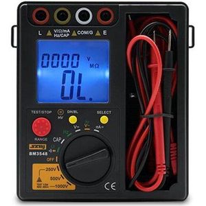 2 In 1 Digitale Multimeter + Isolatieweerstand Test Meter Megohmmeter Megger Ohm Tester 250V/500V/1000V Szbj BM3548