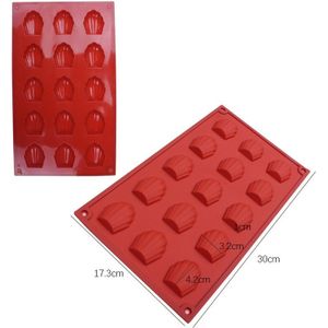 6-20 Holte Shell Vorm Siliconen Cakevorm Cookie Siliconen Vormen Madeleine Chocolade Mold Cake Bakvormen Keuken Gebak Accessoire