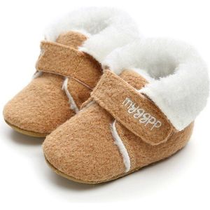 Baby Laarzen Meisjes Winter Manchetten Plus Fluwelen Warme Schoenen Plus Fluwelen Imitatie Lederen Baby Laarzen