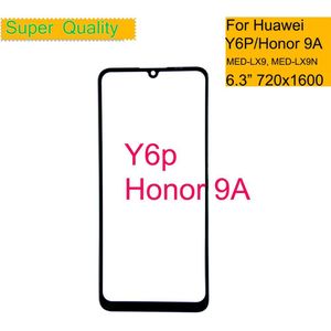 10 Stks/partij Voor Huawei Y6P Touch Screen Panel Voor Outer Glas Voor Honor 9A Lcd Glas Lens Vervanging Y6P MED-LX9 MED-LX9N