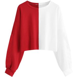 Womail Sweatshirts vrouwen Mode Plus Size Bloemenprint Ronde Hals Herfst Sweatshirt Women'sSweatshirt S-XXL