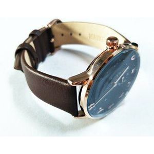 Arabisch Horloges met Kleine Dial Werken Leer en Mesh Stalen Band IP Plating Case