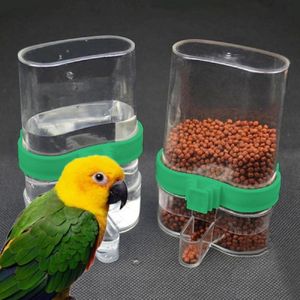 Huisdier Vogel Acryl Automatische Kooi Zaad Water Voedsel Feeder Papegaai Valkparkiet Kanarie