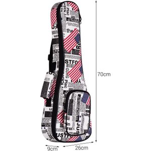 26/23/21 Inch Tenor Ukulele Bag Ukelele Uke Backpack Case 8mm Padding with Adjustable Shoulder Straps Carry Handle