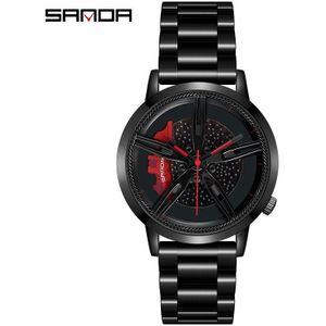 Mannen Sport Horloges Mode Racing Banden Klassieke Mannelijke Polshorloge Volledige Staal Waterdicht Horloge Relogio Masculino