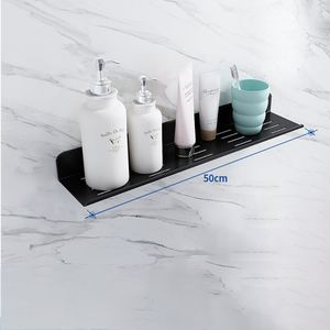 30-50Cm Punch-Gratis Badkamer Accessoires Wandmontage Kraan Cosmetische Magazijnstelling Spiegel Front Planken