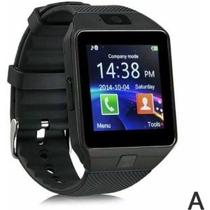 DZ09 Screen Smart Horloge Met Camera Bluetooth Horloge Ondersteuning Taal Android Voor Ios Sim Smartwatch Multi Card Telefoons Z6R0