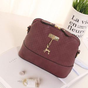 Vrouwen Hand Tassen Pu Leather Soft Vrouwen Wilde Schoudertas Messenger Bag Gewatteerde Shell Tas Hanger Leuke Herten