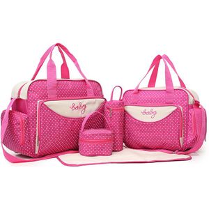 5 Stuks Multifunctionele Grote Capaciteit Moeder Luiertas Voor Baby &#39;S Reistas Mode Maternal Nappy Messenger Bag Producten