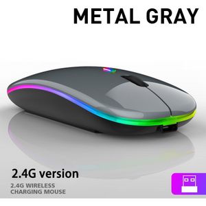 Bluetooth Draadloze Muis 2.4G Ontvanger Gaming Muis Met Usb Oplaadbare Rgb Gamer Mouse Voor Pc Laptop Notebook Computer