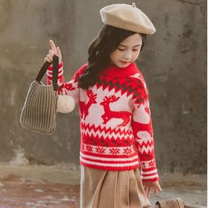 Kinderen Trui met Herten Jaar Kleding voor Baby Meisjes Slim Fit Truien Kids Baby Kerst Trui Meisje 4 -13 jaar