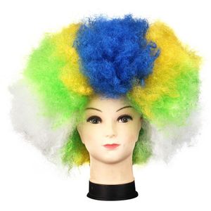 Volwassen Kids Party Clown Hoofddeksels Krullend Circus Fancy Dress Haar Pruiken Explosie Verjaardag Bruiloft Prestaties Rekwisieten Levert