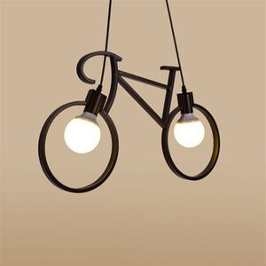 Retro Fiets Hanglamp Creatieve Ijzer Armatuur Woonkamer Hanger Eenvoudige Restaurant Bar Industriële Keuken Opknoping Lampen